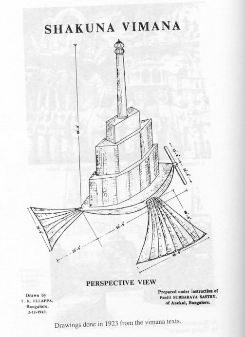 Vimana Shakuna, dessiné réalisé en 1923