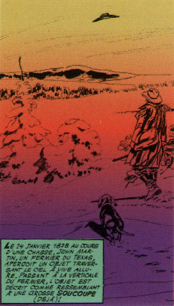 Dessin de Gigi illustrant l'observation de John Martin le 24 Janvier