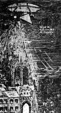 Dessin représentant l'observation du 23 mars