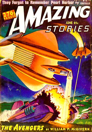 Couverture de Amazing Stories en juin 1942