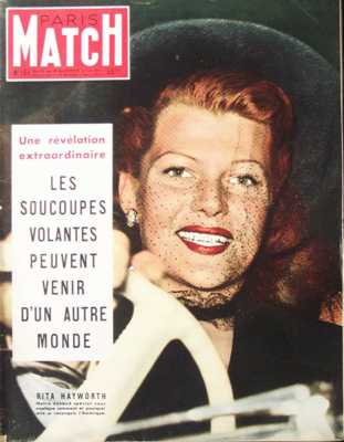 Paris Match n° 161 du 12 avril, titrant : Une révélation extraordinaire : Les soucoupes volantes peuvent venir d'un autre monde