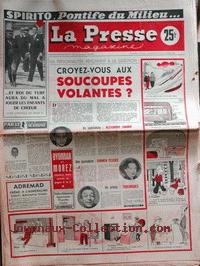 La Presse Magazine n° 432 du 16 février, titrant : Croyez-vous aux soucoupes volantes ?