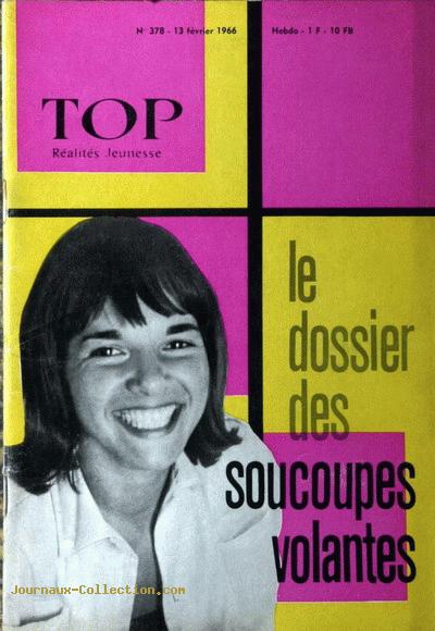 Top Réalité Jeunesse n° 378 du 13 février, et son dossier des soucoupes volantes