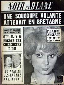 Noir et Blanc n° 1094 du 17 février, titrant : Une soucoupe volante atterrit en Bretagne