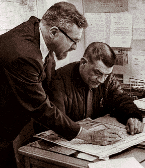 Hynek et Robert Taylor à Hillsdale mars 1966