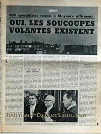 Noir et Blancn° 1185 du 16 novembre, indiquant dans un article : 400 spécialistes réunis à        Mayence affirment : Oui, les soucoupes volantes existent