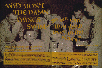 Air Force officers in 1952 set up a battery of 200 cameras across country in response to many sightings. From left    are : Capt. R. L. James, radar expert; Maj. Gen. Roger Ramey, deputy chief for operations ; author, Capt. Edward    Ruppelt; Maj. Gen. John A. Samford, air intelligence chief ; Col. Donald L. Bowan, and civilian expert B. L.    Griffing.