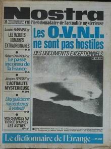 Nostra n° 189 du 19 titrant 'Les ovnis ne sont pas hostiles - des documents exceptionnels'