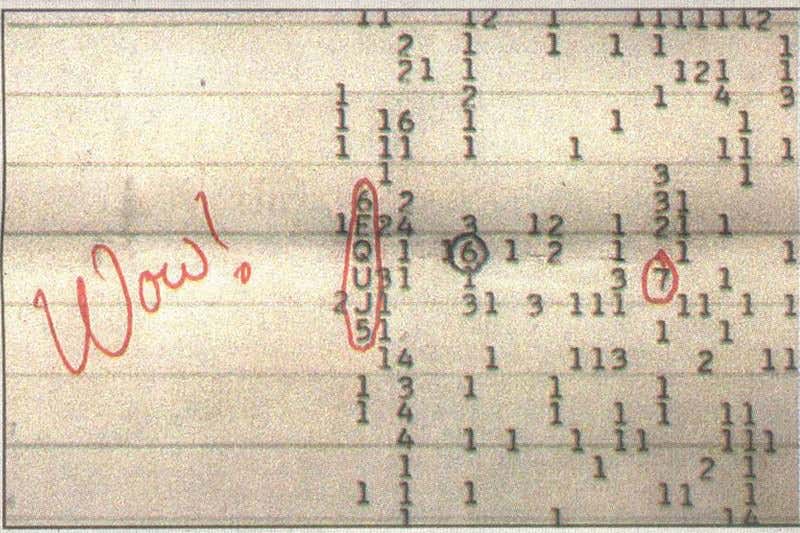 L'enregistrement du signal 'WOW'