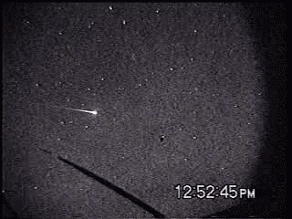 Le météore filmé le 18 novembre